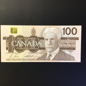 World Paper Money CANADA 100 Dollars【1988】