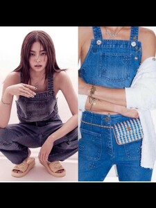 CHANEL★新同・美品★デニム サロペット オーバーオール３６・３４/シャネル・パンツ・ジェニ