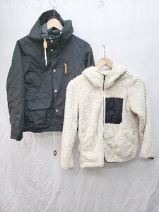 ◇ ◎ BEAUTY & YOUTH ビューティアンドユース ジップアップ 3WAY 長袖 マウンテンパーカー サイズM ブラック レディース P