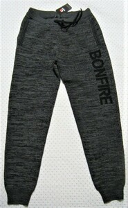 ボンファイア　Bonfire outwear　カジュアル&アウトドア用ニットパンツ　黒系　サイズ L　吸汗速乾/ストレッチ/通気機能　定価 9,680円