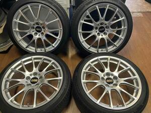 半期決算SALE◆鍛造品◆ BBS RE-V 19インチ◆RE070◆9J+40 5H114.3 プライマシー3 245/40R19 2021年製 アルファード ヴェルファイア フーガ