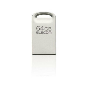 エレコム USBメモリ 64GB USB3.2(Gen1)/3.1(Gen1)/3.0/2.0 シルバー MF-SU3A064GSV /l