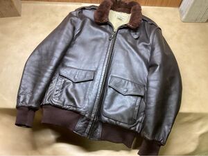 【 L.L.Bean 】 G-1 レザー フライトジャケット MADE IN USA 40 TALL エルエルビーン 中古品 検) Vintage A-2 B-3 70‘s 80’s 90‘s