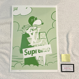 DEATH NYC スヌーピー SNOOPY ヴィトン LOUISVUITTON 世界限定100枚 SUPREME ポップアート PEANUTS アートポスター 現代アート KAWS Banksy