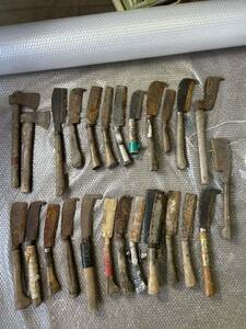 鉈 斧 ナタ 土佐 山師 薪割り 山林道具 古道具 大工道具 枝打 25本纏め　現状中古品
