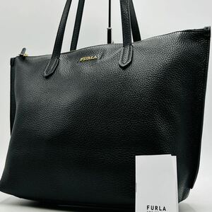 1円 〜【未使用級】入手困難品 フルラ FURLA トートバッグ ビジネスバッグ ブリーフケース A4 2way ブラック レザー メンズ レディース