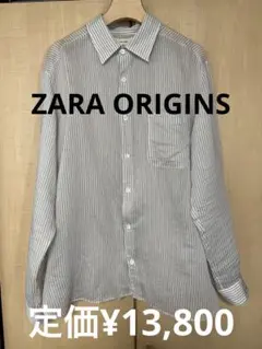 ZARA origins セミシースルーシャツ　L