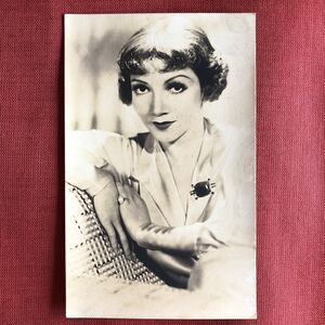 ◆ 女優 クローデット・コルベール Claudette Colbert Postcard ブロマイド ◆ 或る夜の出来事 クラーク・ゲーブル アカデミー賞 h