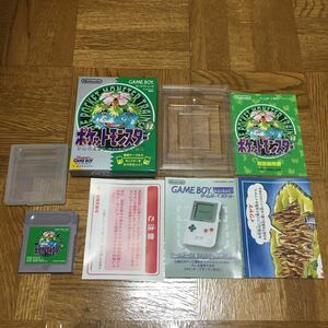 美品 ポケットモンスター 緑 箱付き 取説有り チラシ有り 動作品 ゲームボーイ GB 中古品 