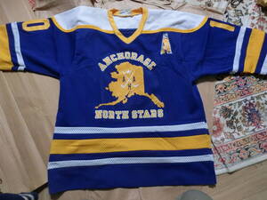 最終出品【1円～】KORONIS SPORTS APPAREL INC XYサイズ アメリカ製 アイスホッケー 古着 ANCHORAGE NORTH STARS ユニフォーム