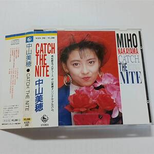 即決 中山美穂　CATCH THE NITE　帯付き　角松敏生 YA 