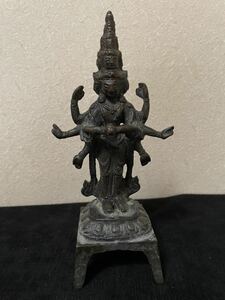 チベット仏　千手観音　仏教美術品 銅器