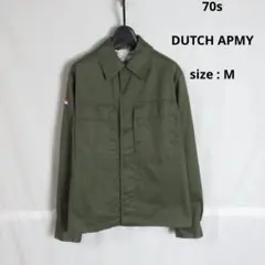 70s DUTCH ARMY ミリタリージャケット カバーオール オランダ軍 M