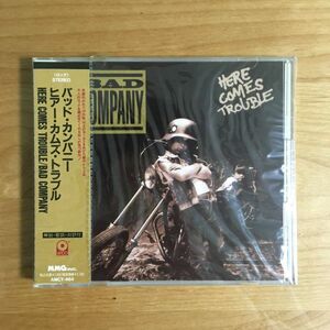 【新品未開封 国内盤 SEALED】 バッド・カンパニー BAD COMPANY / ヒアー・カムズ・トラブル HERE COMES TROUBLE (AMCY464) 帯付 JAPAN OBI