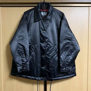 ◆新品 未使用品◆DIESEL ダウンジャケット◆レディース XXS 黒ブラック 裏地ピンク トップス アウター ナイロン コーチジャケット 美品