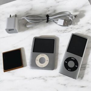 ●I M-Player iPod Nano 3rd対応 4GB シルバー ipod nano 第4世代 4GB シルバー iPod nano オレンジ 動作未確認 アップルまとめ 現状品