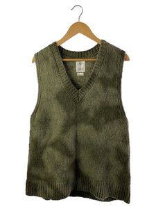 visvim◆19AW/UNEVEN DYE SELMER V-NECK VEST/3/ウール/KHK/0119205012005