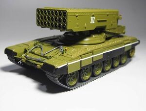 ★レアもの★MODIMIO1:43 ロシア TOC-1A 火を吐くタンク 合金モデル シミュレーション 軍事装飾品 ミニチュア 0608