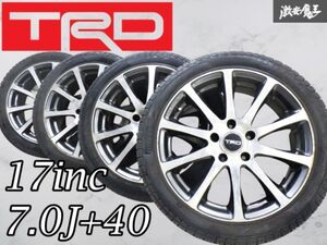 TRD 17インチ 7J +40 5穴 PCD114.3 ホイール PIRELLI ピレリ PIRELLI 215/45R17 91W アルテッツァ マークII ヴェロッサ