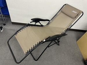 R297-X3-71722 Coleman コールマン インフィニティチェア 2000033139 ベージュ キャンプ アウトドア 現状品② （佐川）