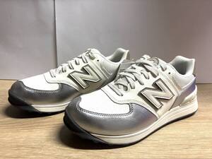 未使用 25cm 2E ニューバランスゴルフシューズ WGS574S3 ホワイト/シルバー new balance