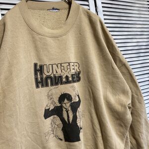 AXXB 1スタ ベージュ アニメ スウェット ハンターハンター HUNTERHUNTER クロロ 90s 00s ビンテージ 古着 卸 仕入れ kg