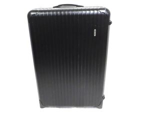 1000円スタート スーツケース RIMOWA リモワ ブラック 2輪 約W52×H78×D26cm キャリーバッグ トロリーバッグ 難有 WHO K60004★