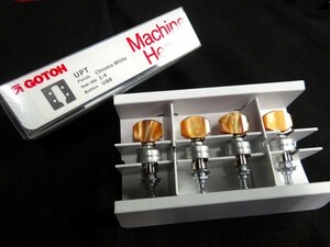 ★新品セール/最安値★GOTOH 高級ウクレレ ペグ UPT-UB8-CW◇ブラウン／クローム 国産 最高精度 糸巻き ギア チューナー 交換 作業やります