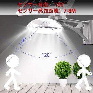 　ソーラーライト 屋外 LED 光センサー 防水 10000mAH