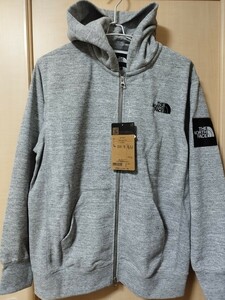 ●THE NORTH FACE●ノースフェイス●パーカー●スクエアロゴフルジップ●グレー●フルジップ●ロゴ●M●タグ付き●新品●未使用●