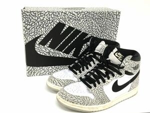 K11-329-0428-149▲【中古/送料無料】Nike Air Jordan 1 High OG White Cement ナイキ エアジョーダン1 ハイ OG ホワイト セメント 29.0cm