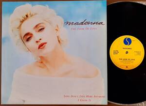 美品　MADONNA　マドンナ　The Look Of Love　1987年 UK盤 初期プレス 12”シングルレコード