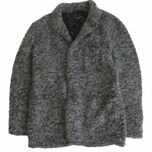 Engineered Garments エンジニアードガーメンツ knit blazer boucle ニットブレザー ボアジャケット 3B グレー サイズXS メンズ