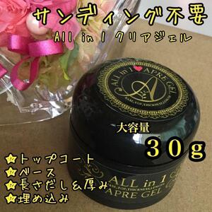 【コンパクト発送!!】オールインワンクリアジェル 30g＊サンディング不要