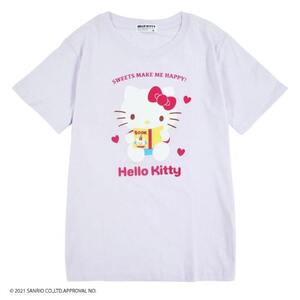 100サイズ サンリオ ハローキティ キッズ Tシャツ 半袖 ライトパープル