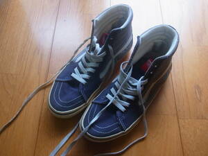 ★バンズ　VANS OFF THE WALL 　 ハイカットスニーカー　インディゴ　26㎝