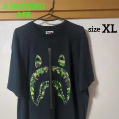 希少！A BATHING APE　シャークTシャツ　カモフラ迷彩ユニセックス