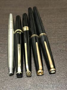 1円〜激安スタート ブランド万年筆 MONTBLANC モンブラン PILOT PLATINUM ペン先 585 18K 筆記用具 インク無し 状態未確認 完全未確認