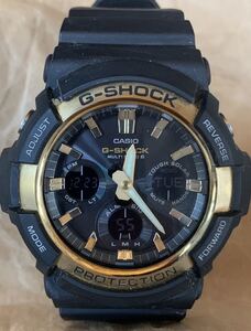 【稀少】カシオ CASIO G-SHOCK GAW-100G 動作品　並行輸入品　タフソーラー　電波ソーラー 電波ソーラー腕時計