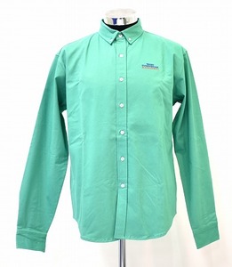 THE BLACK EYE PATCH (ザ ブラックアイパッチ) LAUNDROMAT L/S SHIRT ローンドロマット 長袖 ボタンダウンシャツ TURQUOISE M