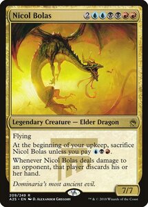 MTG ■金/英語版■ 《ニコル・ボーラス/Nicol Bolas》★FOIL★ マスターズ25th A25