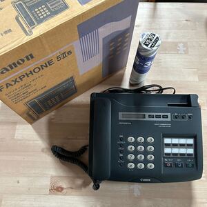 Canon キャノン　FAX fax ファックス　感熱紙　FAXPHONE5IIS レトロ 電話機　通電確認済み　動作未確認