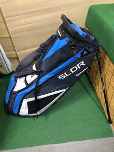 送料無料/おてがる配送☆中古品 TaylorMade SLDR テーラーメード スタンド キャデイバッグ ［4441］※フードなし