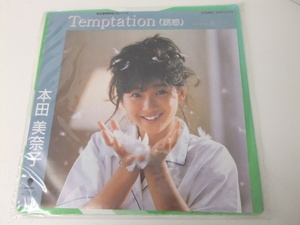 【EP】レコード 本田美奈子 Temptation 300円スタート