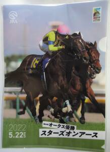 JRA 2022オークス優勝馬スターズオンアース クリアファイル /送料無料 非売品 競馬