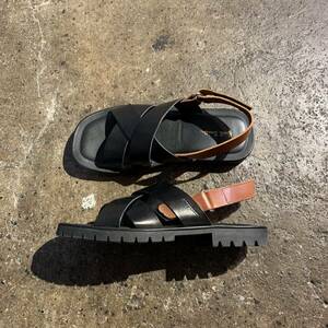 Paul Smith 23SS Batiste Sandal レザー クロスストラップ サンダル イタリア製 S 130816 ポールスミス