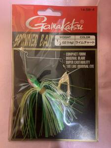 Gamakatsu がまかつ　スピナーベイト　1/2oz 14g ライムチャート　シングルウィロー　新品