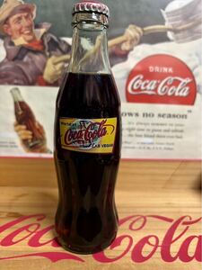 1999年　ラスベガス　コカ・コーラガラスボトル237ml World of LAS VEGAS Coca-Cola CLASSIC未開栓