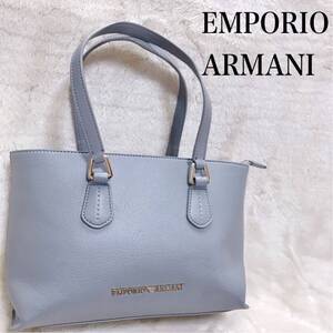 美品 EMPORIO ARMANI オールレザー トートバッグ ハンドバッグ エンポリオアルマーニ