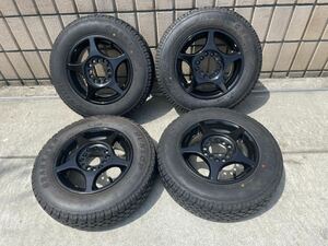 145R12 6P.R. LT DUNLOP GRANTREKバリ山アルミホイールセットマルチ